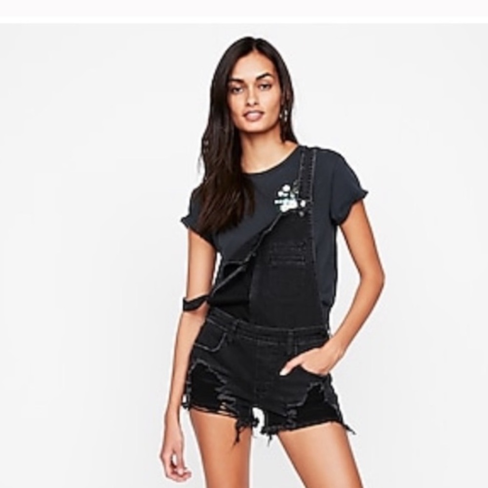 EXPRESS denim overalls